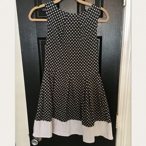 Black and White Hearts Dress